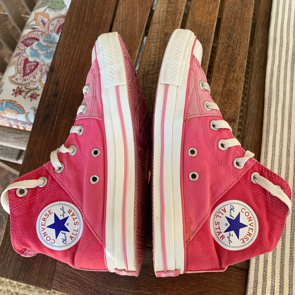 Converse Chuck Taylor all star high hi top Tricolor colorblock pink- Women’s 8